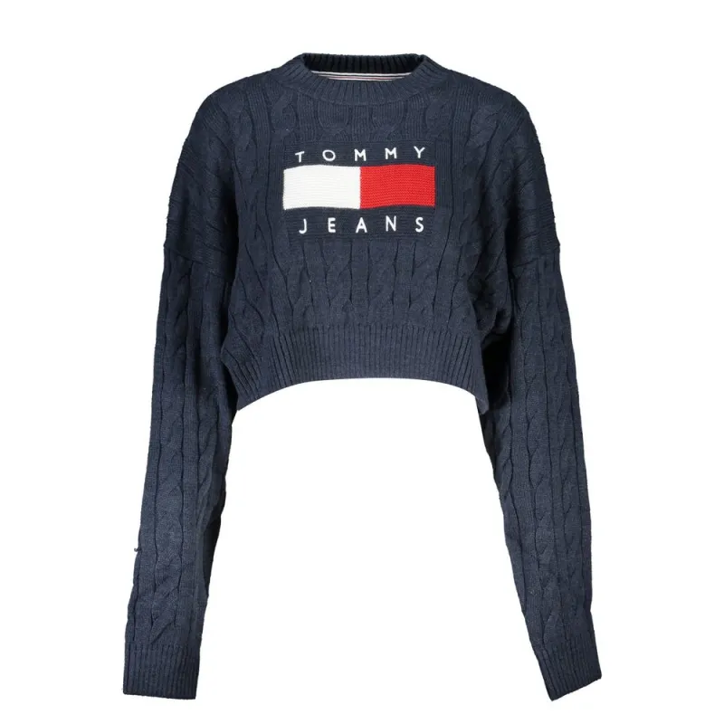 Tommy Hilfiger Blue Polyester Sweater sold by Siebentaschen