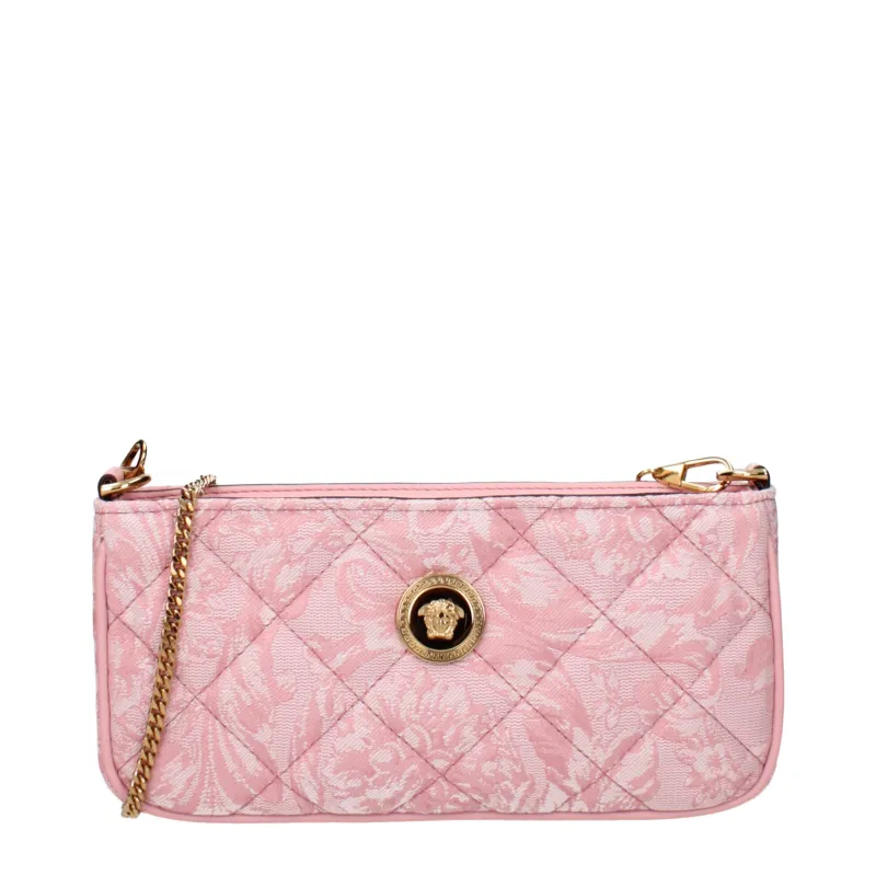 Versace Pink Fabric Crossbody Bag sold by Siebentaschen
