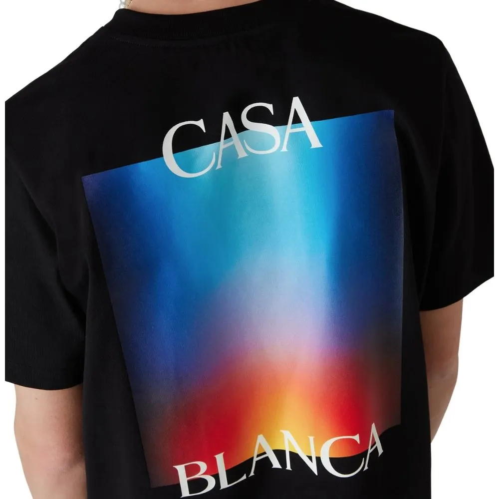 Casablanca Black Cotton T-Shirt sold by Siebentaschen product image thumbnail 4