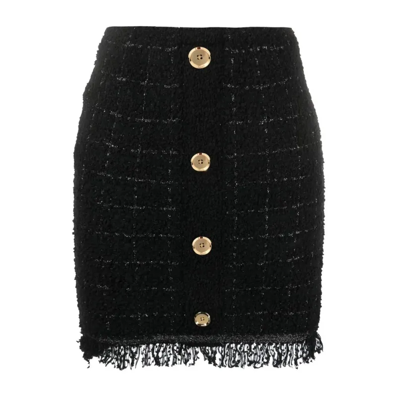 PINKO Black Polyester Skirt sold by Siebentaschen