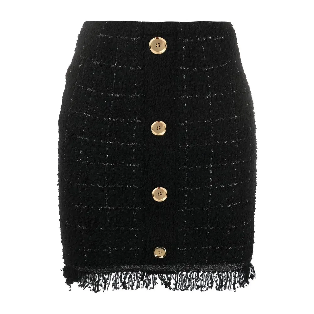 PINKO Black Polyester Skirt sold by Siebentaschen