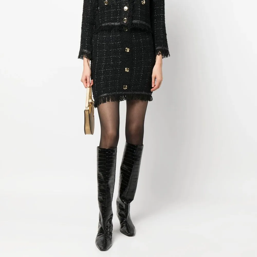 PINKO Black Polyester Skirt sold by Siebentaschen product image thumbnail 5