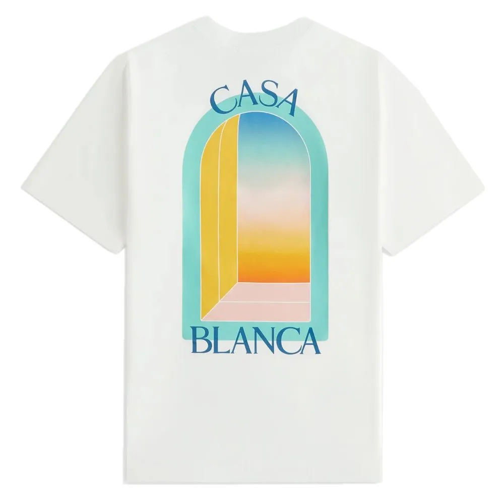 Casablanca White Cotton T-Shirt sold by Siebentaschen product image thumbnail 2