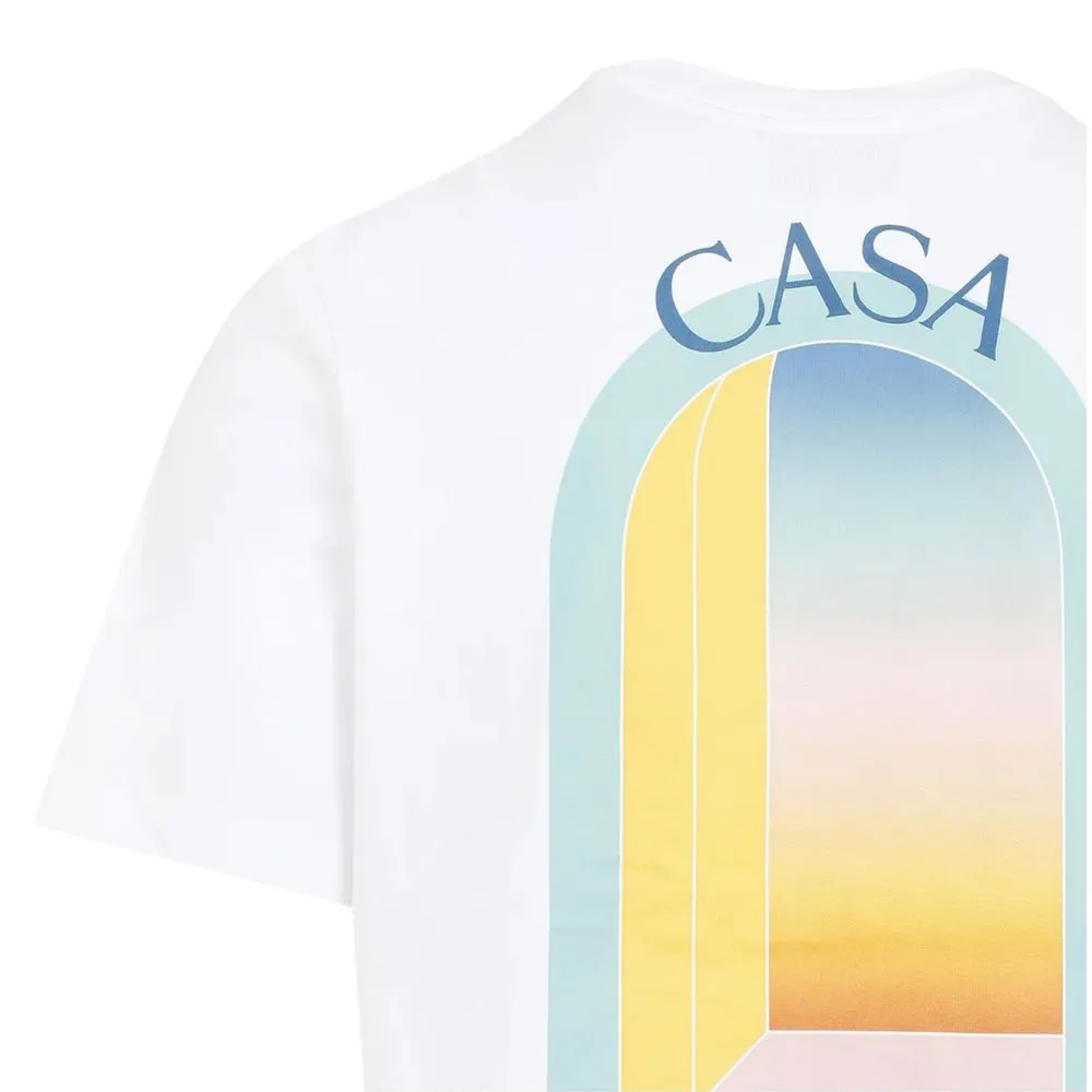 Casablanca White Cotton T-Shirt sold by Siebentaschen product image thumbnail 3