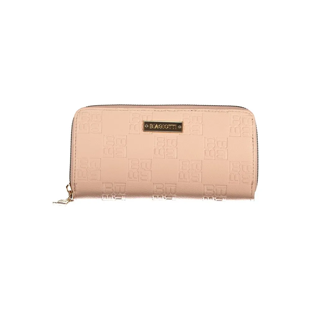 Laura Biagiotti Pink Polyethylene Women Wallet sold by Siebentaschen