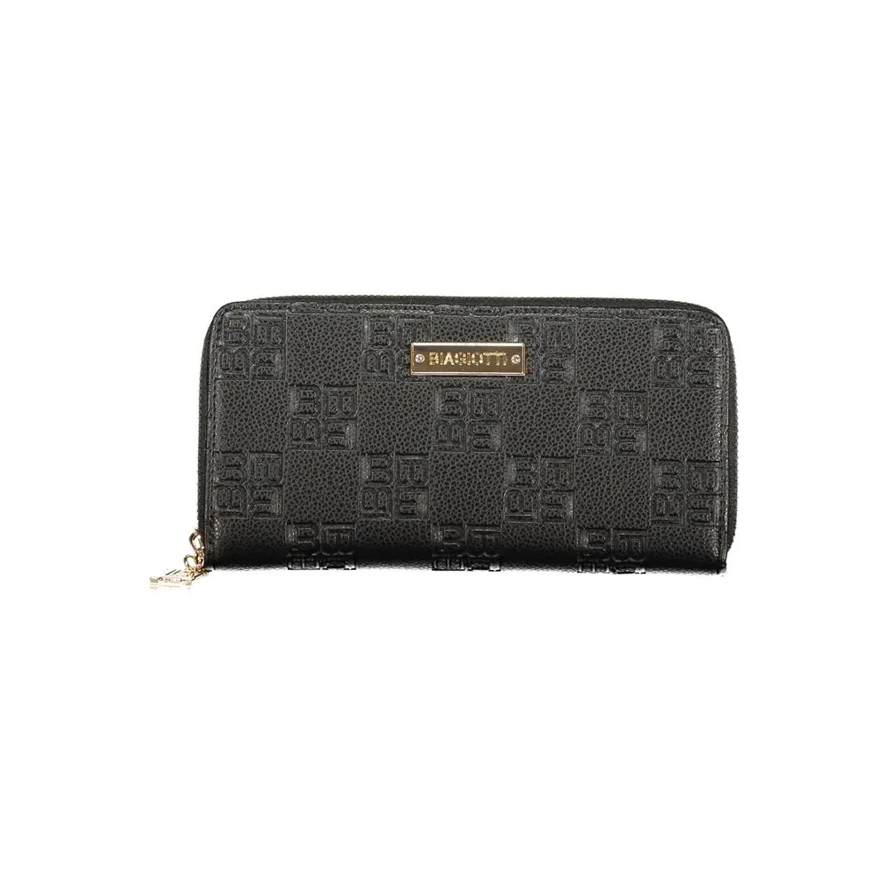 Laura Biagiotti Black Polyethylene Women Wallet sold by Siebentaschen
