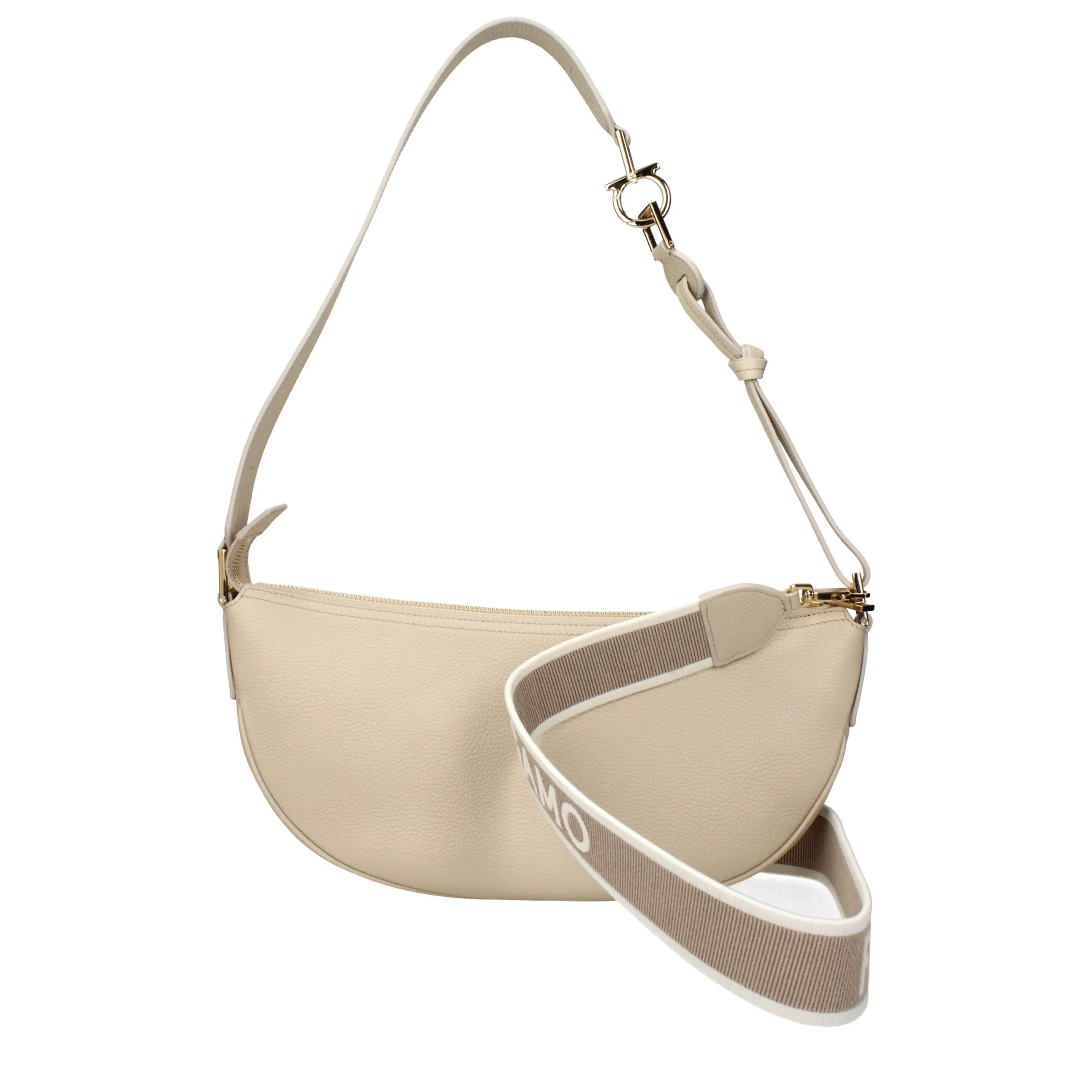 Salvatore Ferragamo Gray Leather Shoulder Bag sold by Siebentaschen product image thumbnail 3