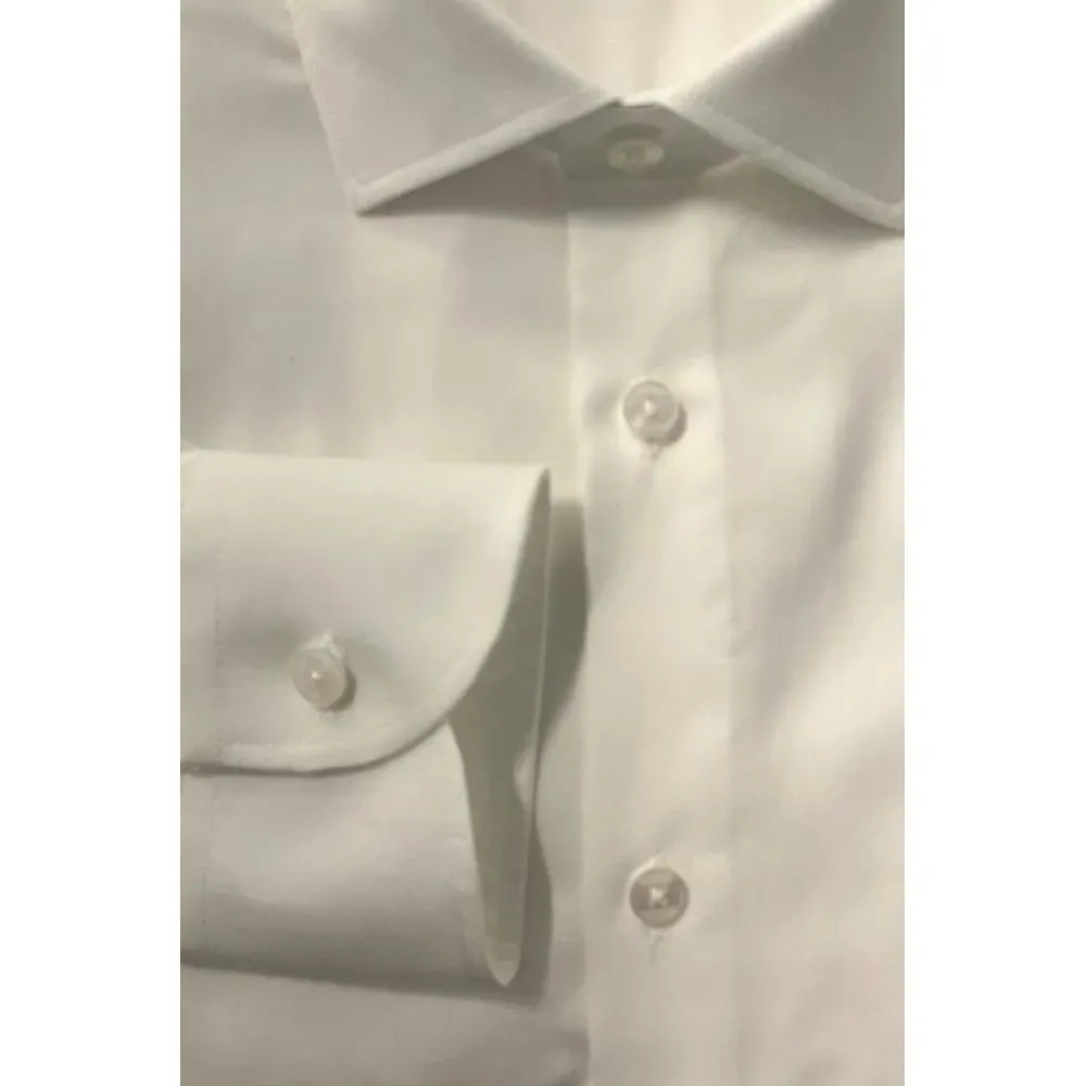 Baldinini Trend White Cotton Men Shirt sold by Siebentaschen product image thumbnail 4