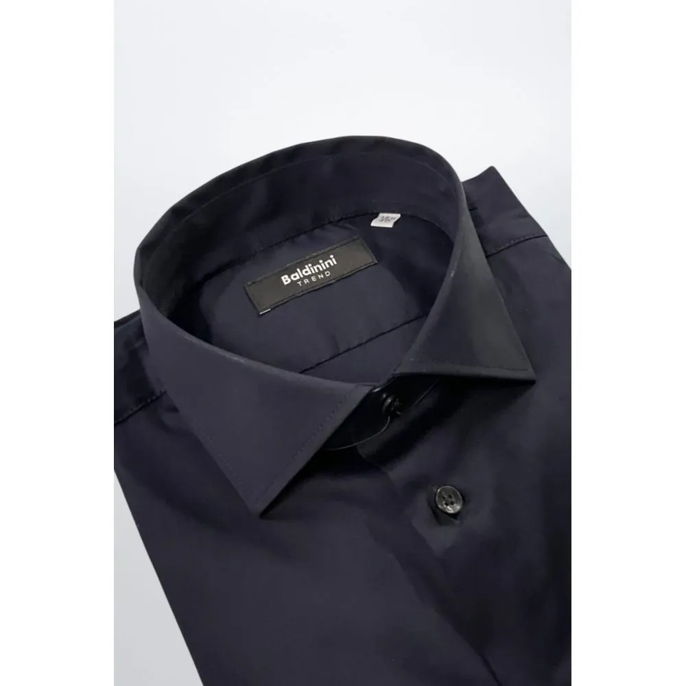 Baldinini Trend Black Cotton Shirt sold by Siebentaschen product image thumbnail 2