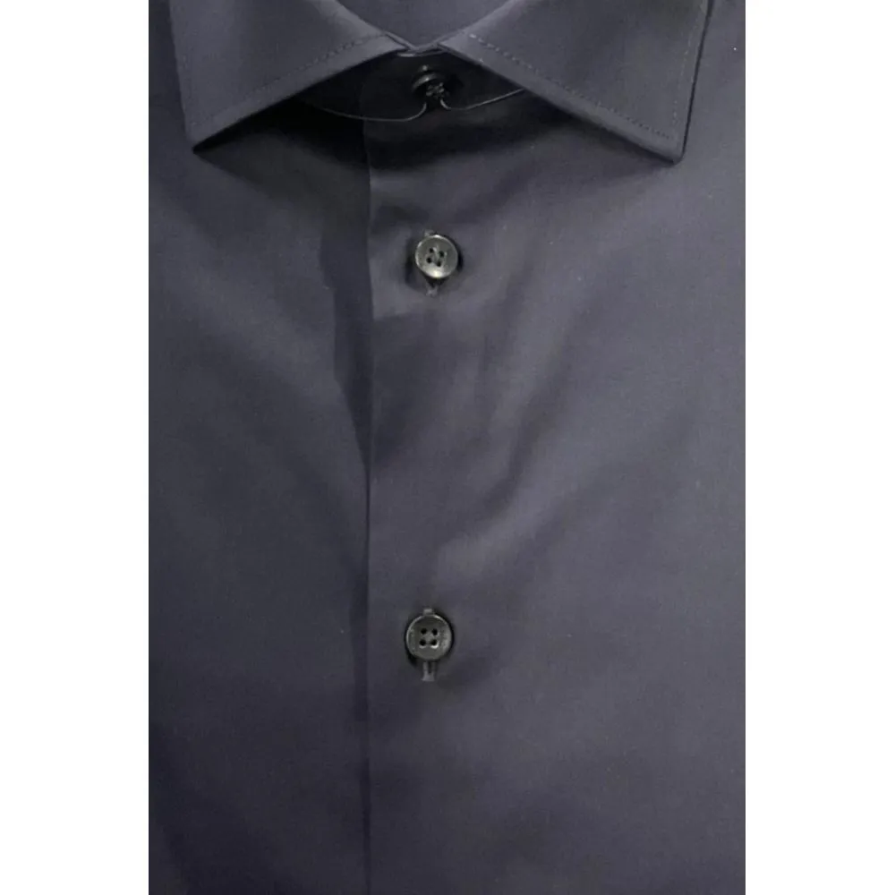 Baldinini Trend Black Cotton Shirt sold by Siebentaschen product image thumbnail 3