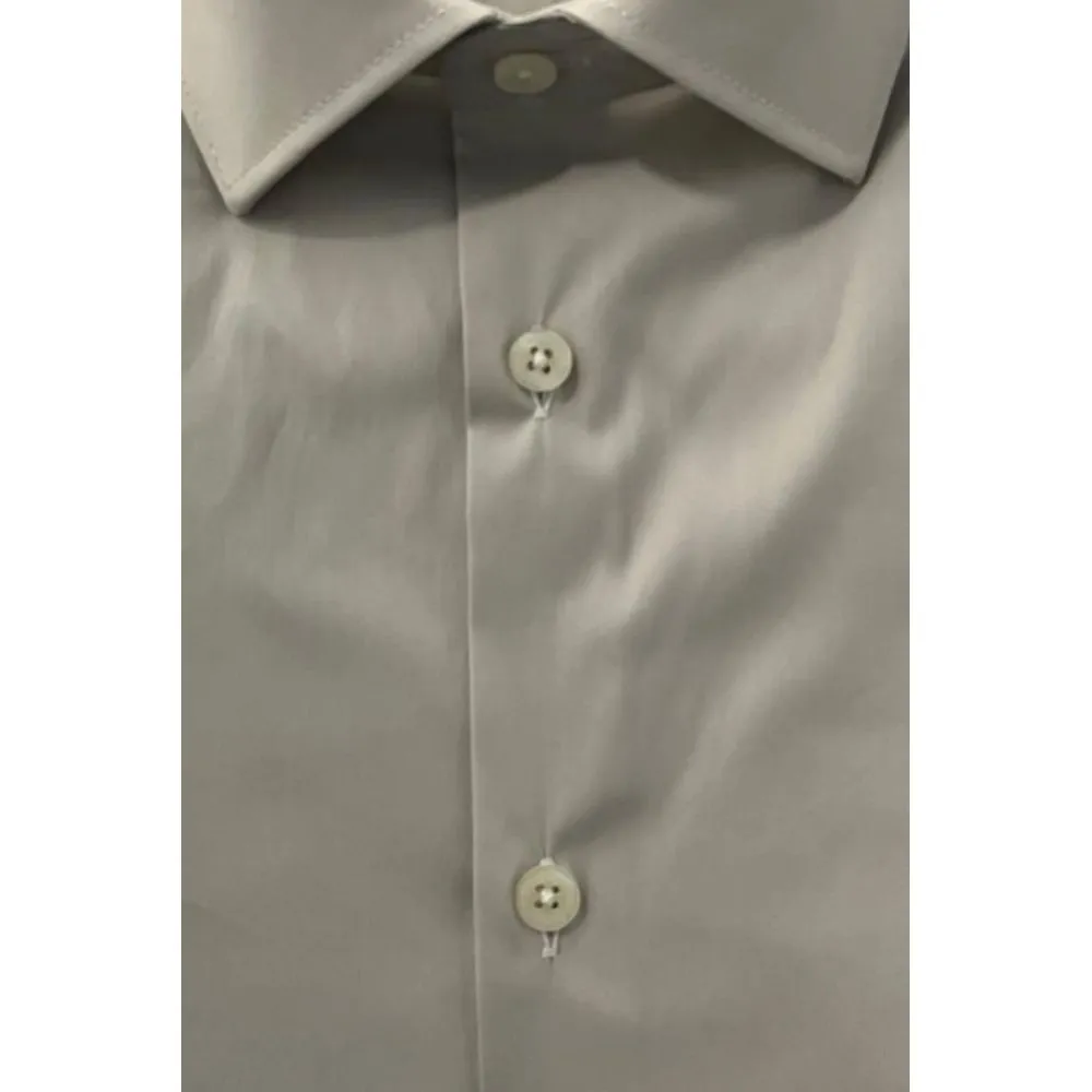 Baldinini Trend Beige Cotton Shirt sold by Siebentaschen product image thumbnail 3