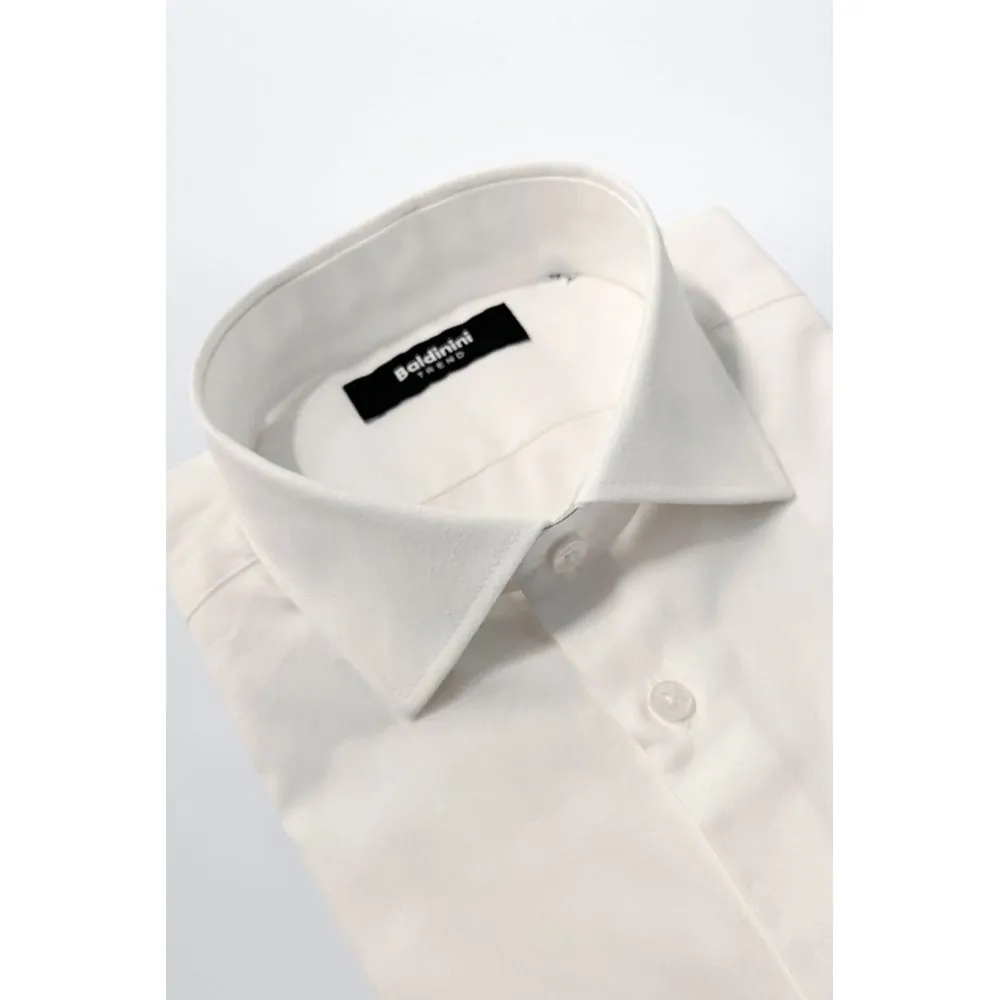 Baldinini Trend White Cotton Shirt sold by Siebentaschen product image thumbnail 2