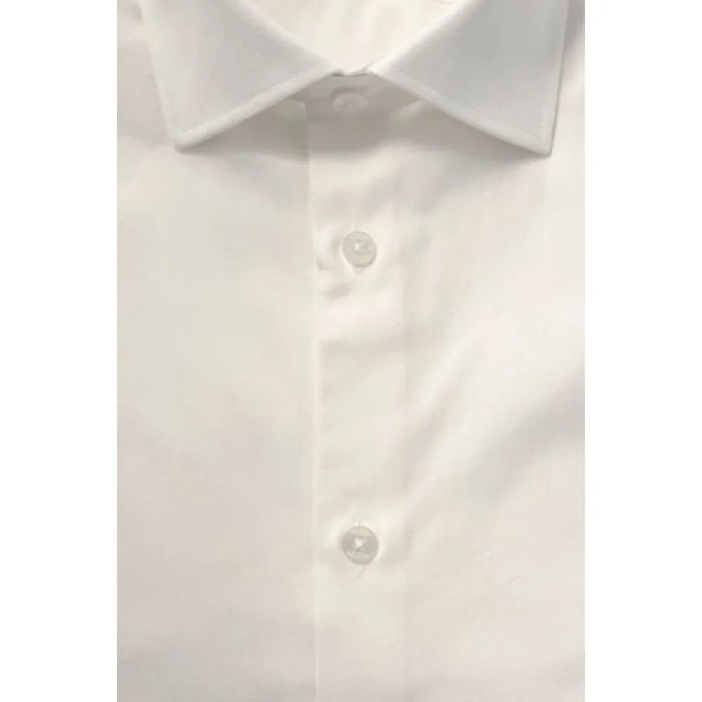 Baldinini Trend White Cotton Shirt sold by Siebentaschen product image thumbnail 3