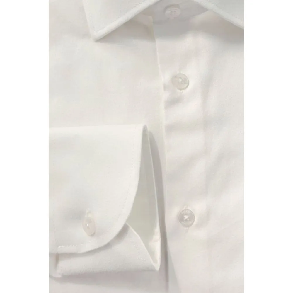 Baldinini Trend White Cotton Shirt sold by Siebentaschen product image thumbnail 4