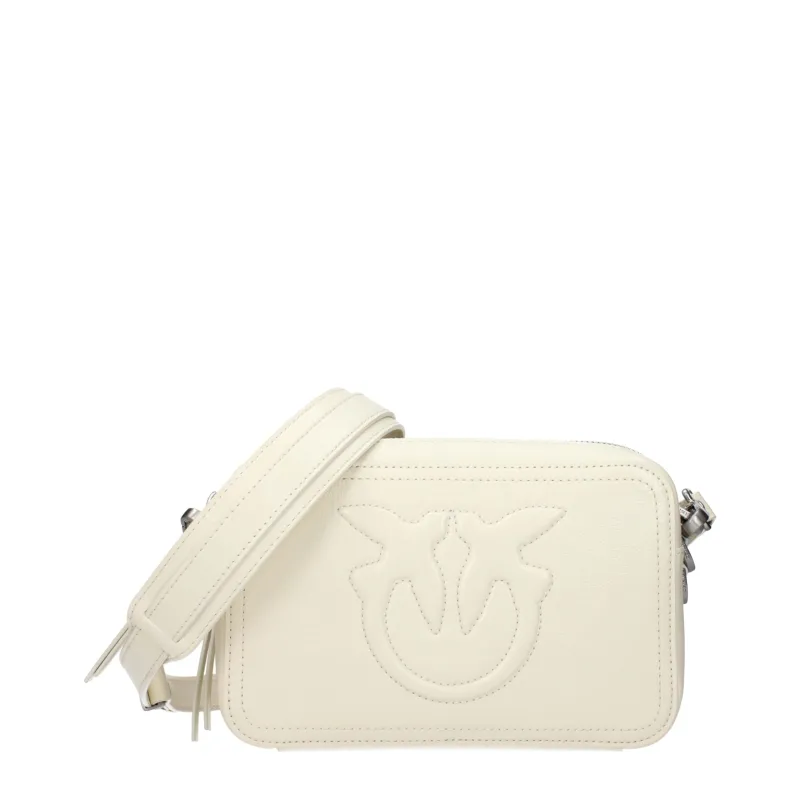 PINKO White Leather Crossbody Bag sold by Siebentaschen