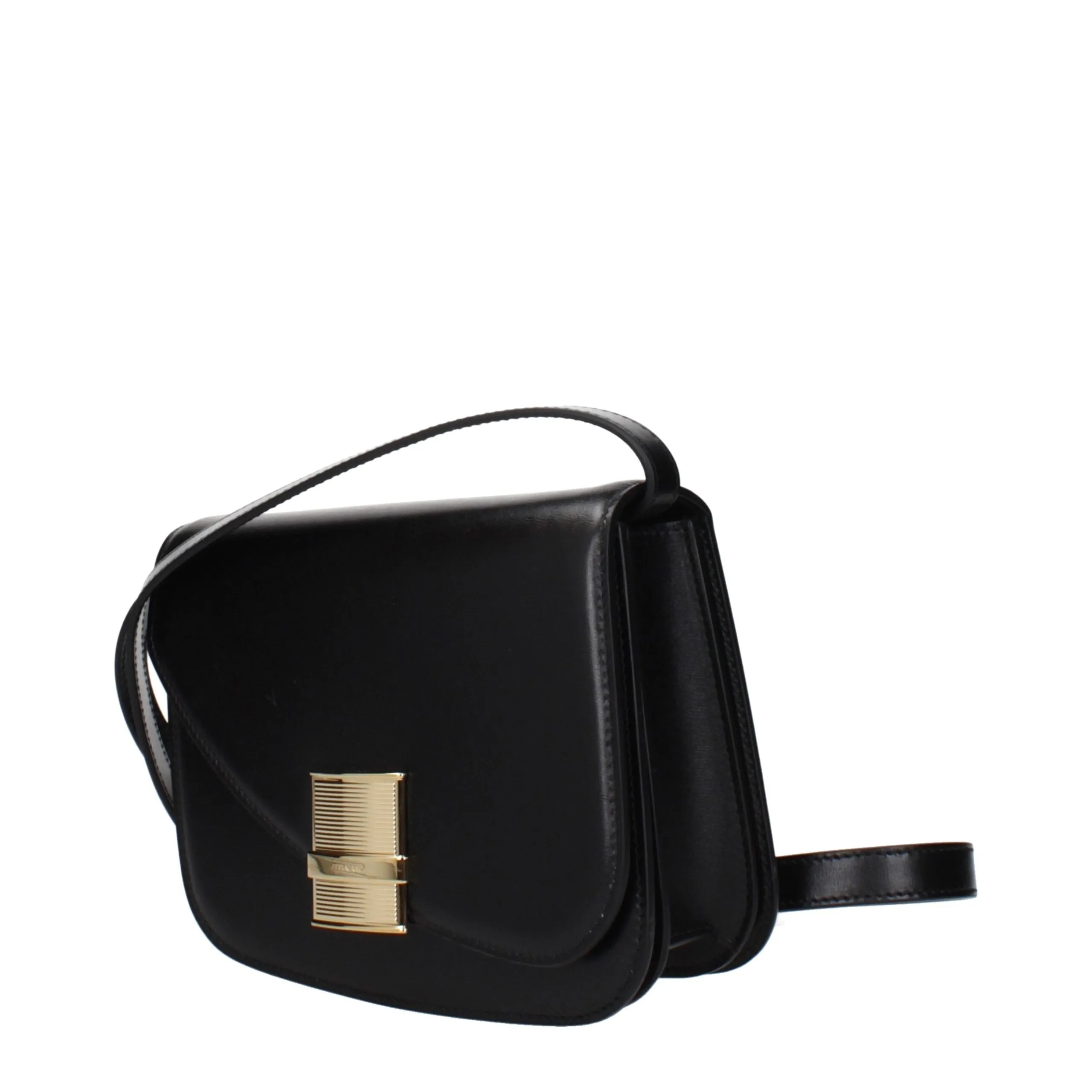 Salvatore Ferragamo Black Leather Crossbody Bag sold by Siebentaschen product image thumbnail 2