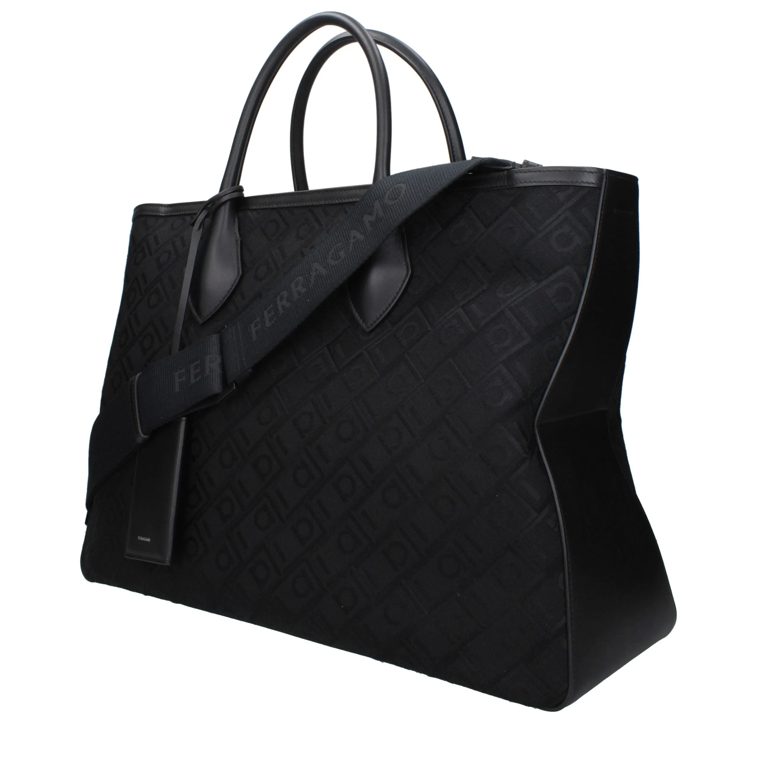 Salvatore Ferragamo Black Fabric Handbag sold by Siebentaschen product image thumbnail 2
