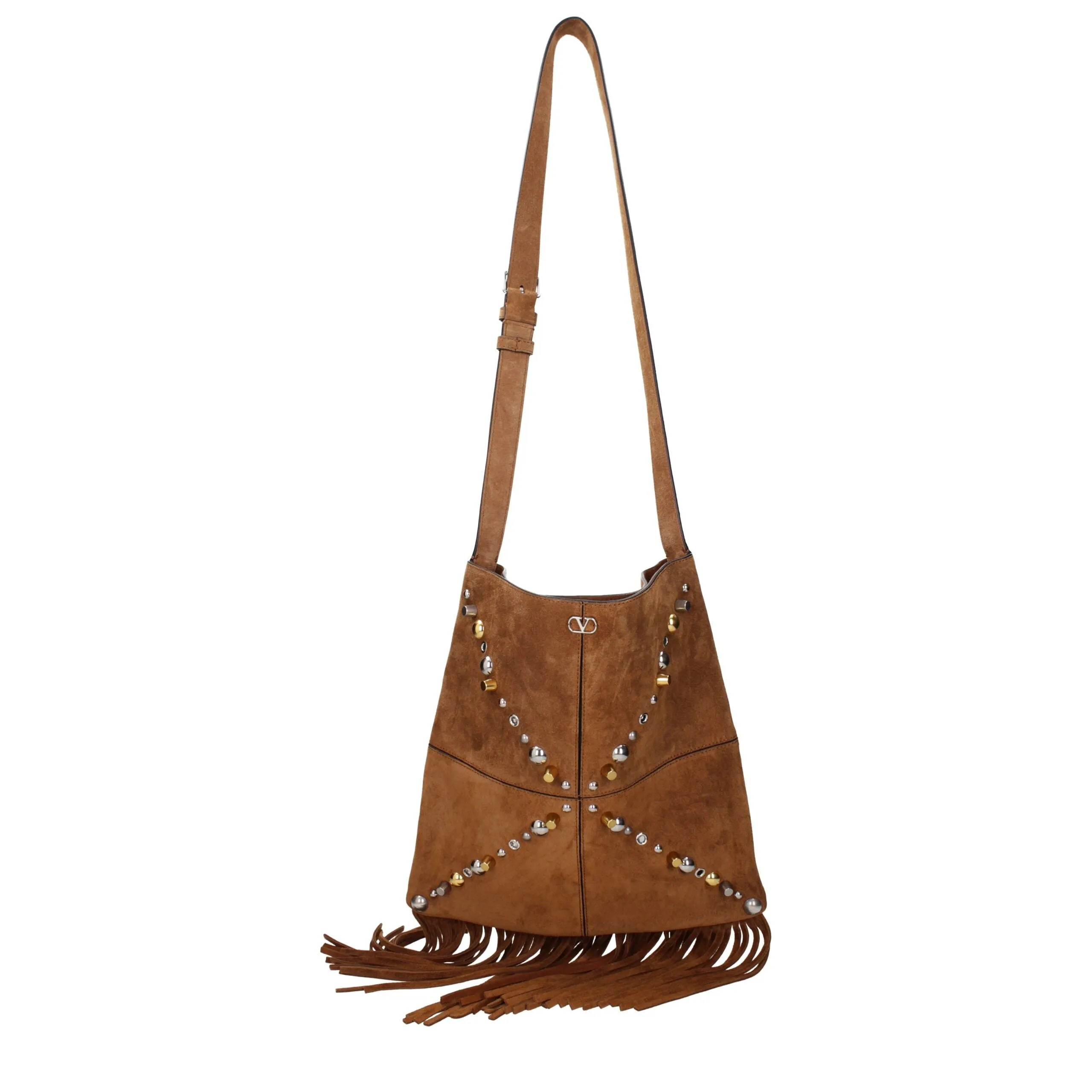 Valentino Garavani Brown Leather Crossbody Bag sold by Siebentaschen