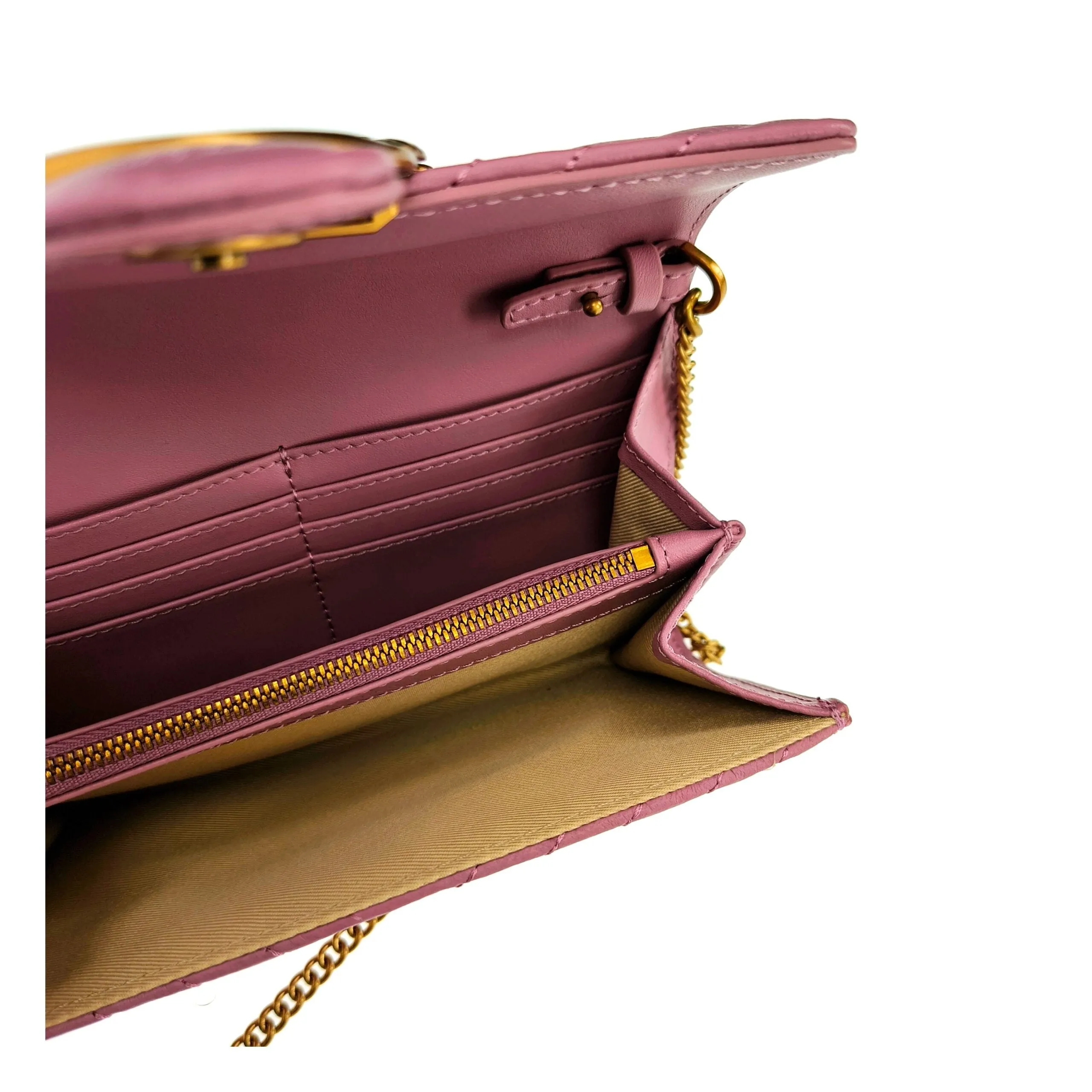 PINKO Pink Leather Clutch Bag sold by Siebentaschen product image thumbnail 3