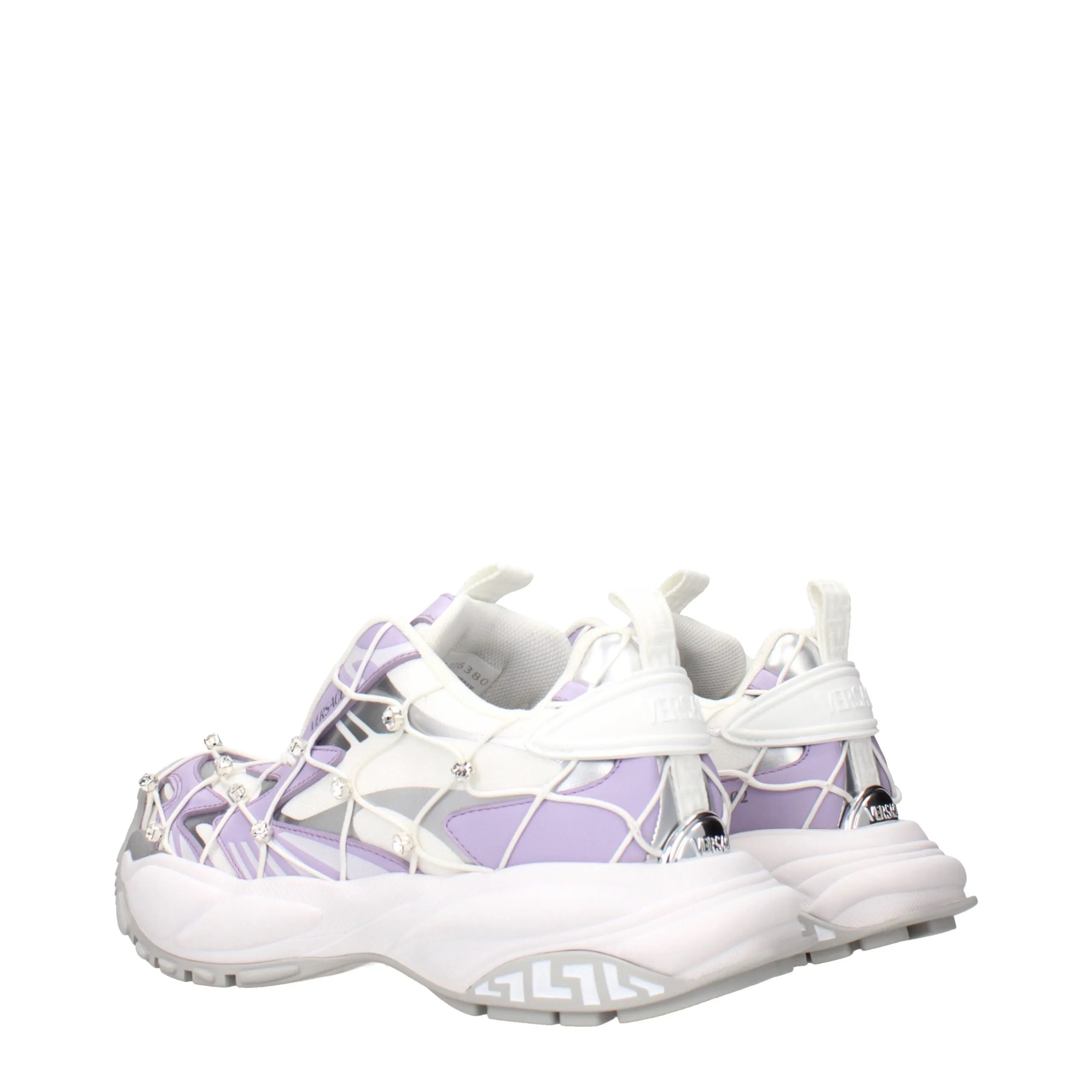 Versace White Fabric Chunky Sneakers sold by Siebentaschen product image thumbnail 4