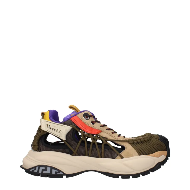 Versace Beige Leather Athletic Sneakers sold by Siebentaschen