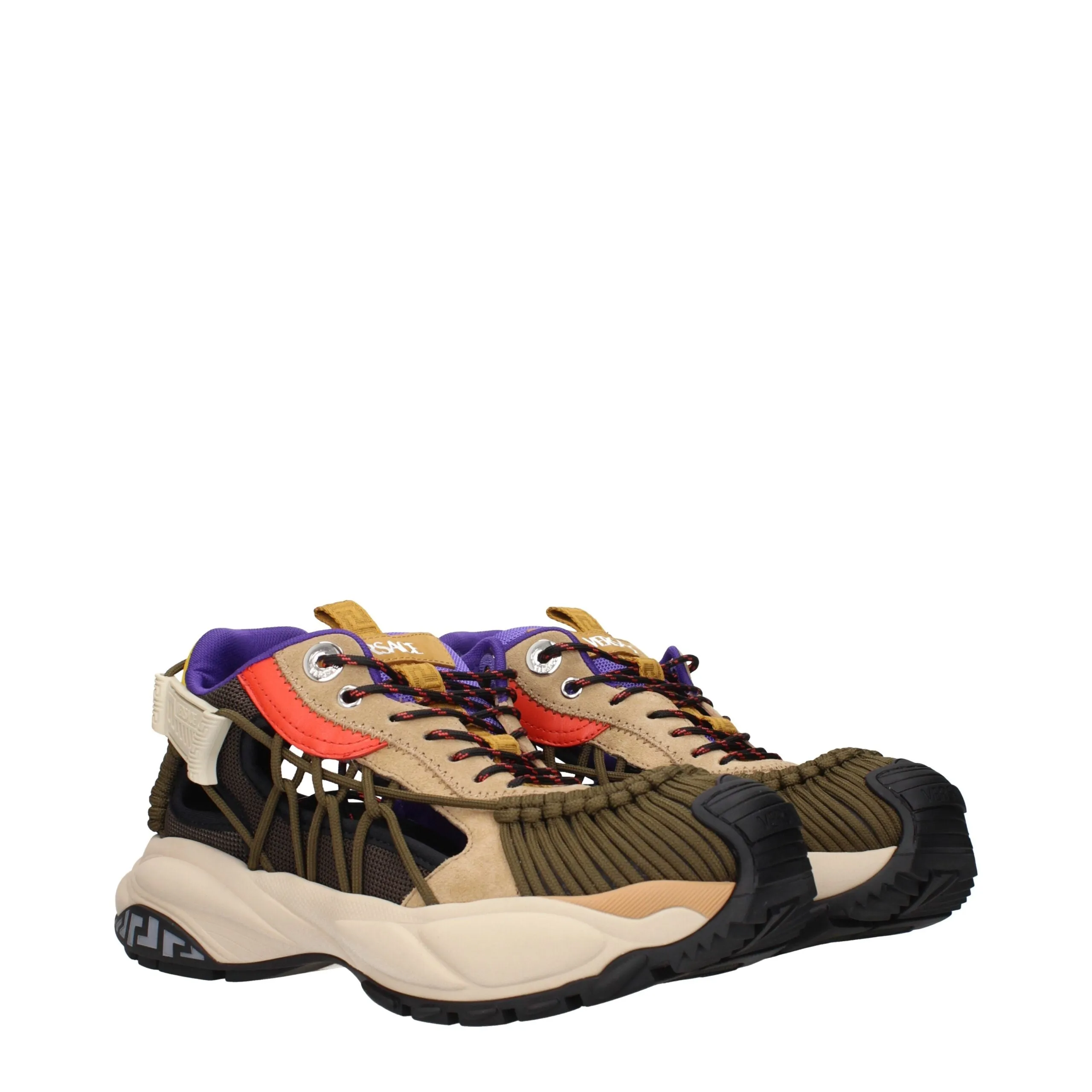 Versace Beige Leather Athletic Sneakers sold by Siebentaschen product image thumbnail 2