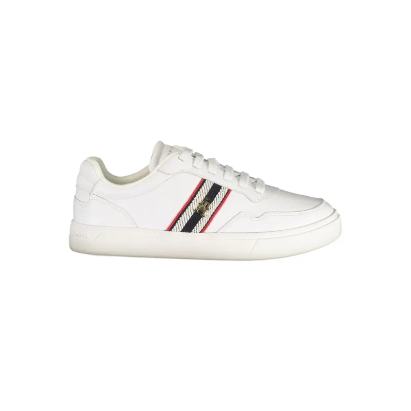 Tommy Hilfiger White Leather Women Sneaker sold by Siebentaschen