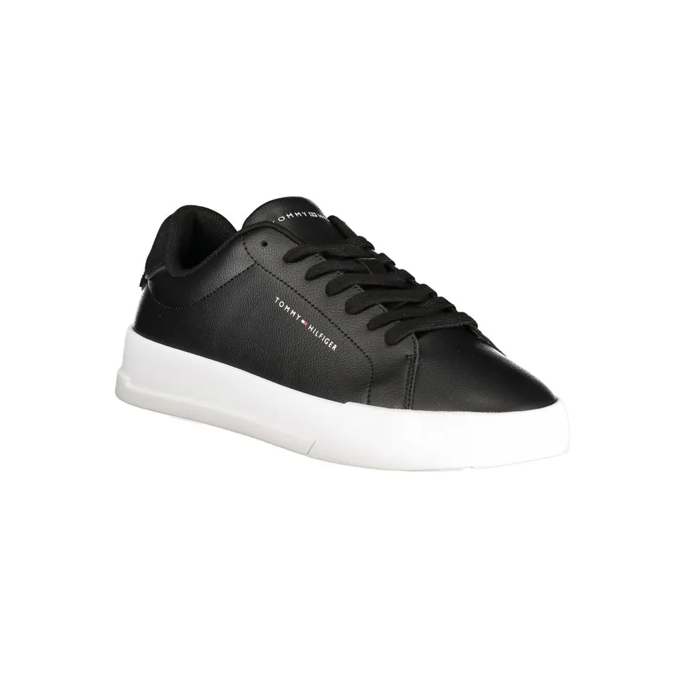 Tommy Hilfiger Black Leather Men Sneaker sold by Siebentaschen product image thumbnail 2
