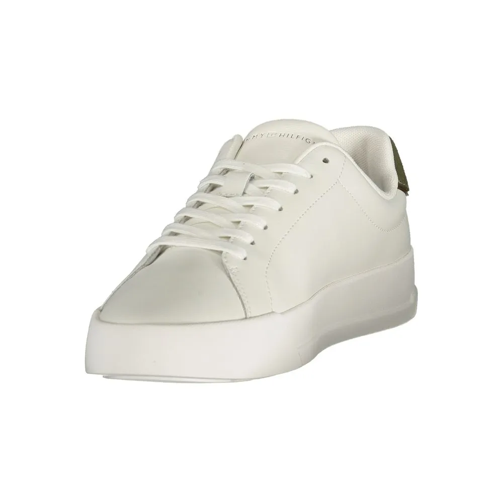 Tommy Hilfiger White Leather Men Sneaker sold by Siebentaschen product image thumbnail 3