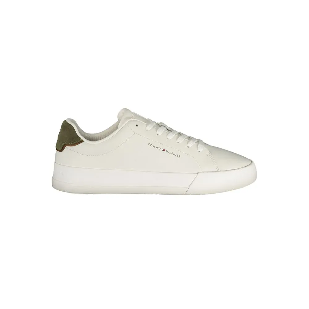 Tommy Hilfiger White Leather Men Sneaker sold by Siebentaschen