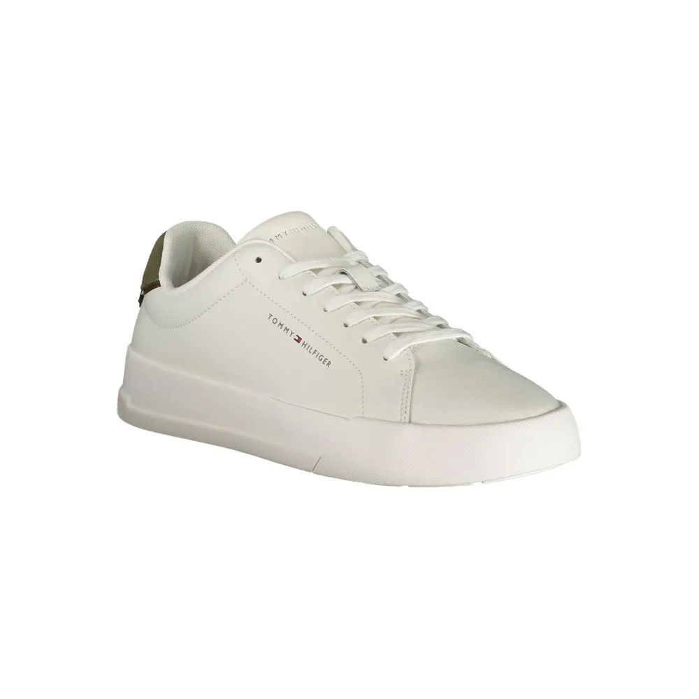Tommy Hilfiger White Leather Men Sneaker sold by Siebentaschen product image thumbnail 2