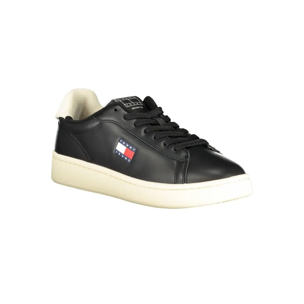 Tommy Hilfiger Black Leather Women Sneaker sold by Siebentaschen product image thumbnail 2