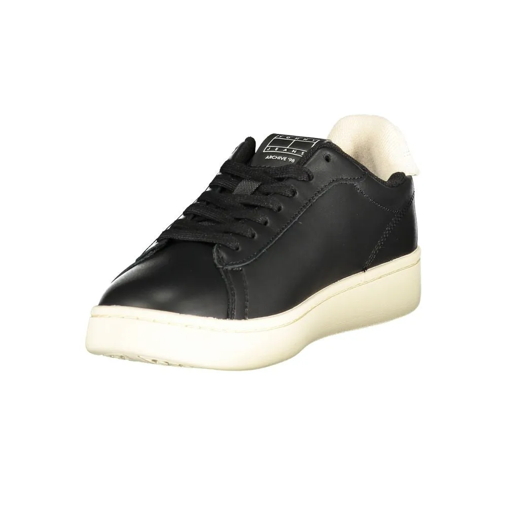 Tommy Hilfiger Black Leather Women Sneaker sold by Siebentaschen product image thumbnail 3
