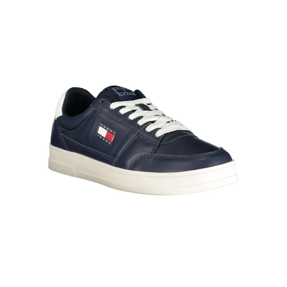 Tommy Hilfiger Blue Leather Men Sneaker sold by Siebentaschen product image thumbnail 2