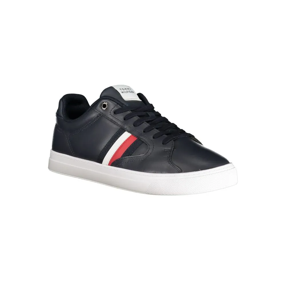 Tommy Hilfiger Blue Leather Men Sneaker sold by Siebentaschen product image thumbnail 2