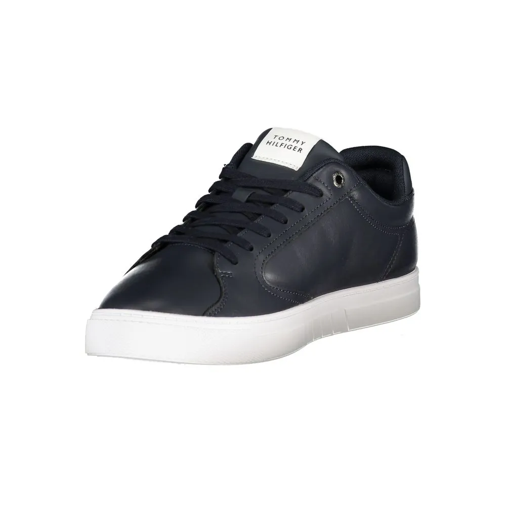 Tommy Hilfiger Blue Leather Men Sneaker sold by Siebentaschen product image thumbnail 3