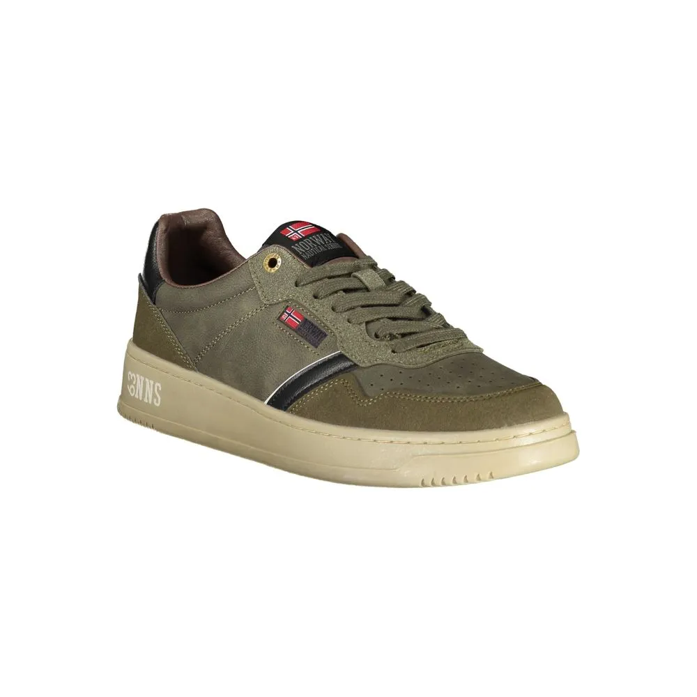 Norway 1963 Green Polyester Men Sneaker sold by Siebentaschen product image thumbnail 2