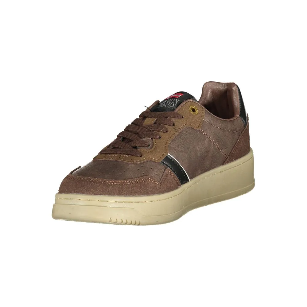 Norway 1963 Brown Polyester Men Sneaker sold by Siebentaschen product image thumbnail 3