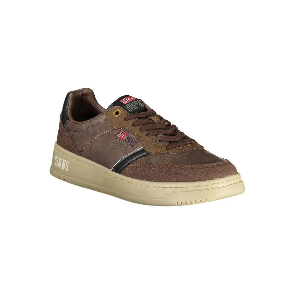 Norway 1963 Brown Polyester Men Sneaker sold by Siebentaschen product image thumbnail 2