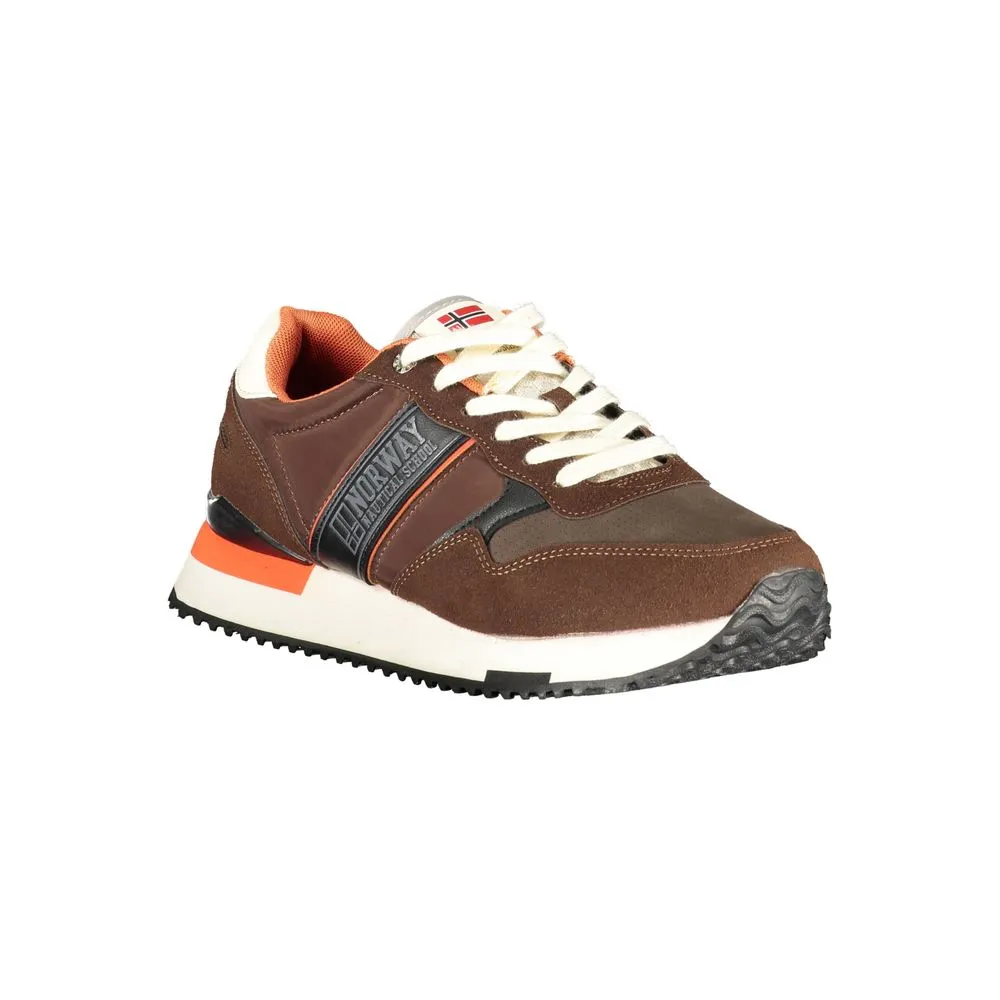 Norway 1963 Brown Polyester Men Sneaker sold by Siebentaschen product image thumbnail 2
