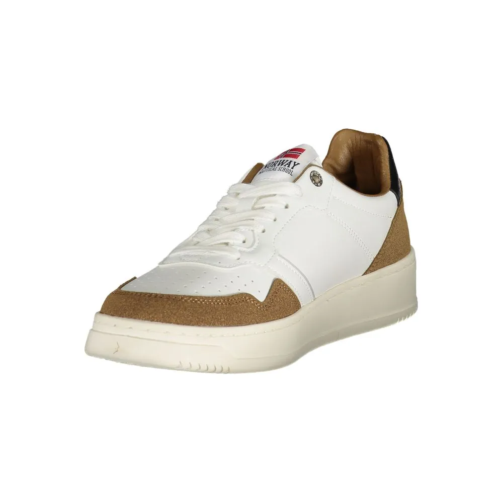 Norway 1963 White Polyester Men Sneaker sold by Siebentaschen product image thumbnail 3