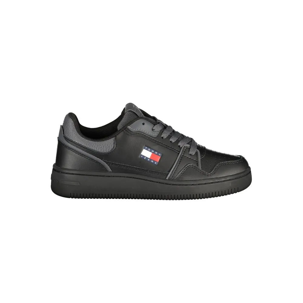 Tommy Hilfiger Black Leather Women Sneaker sold by Siebentaschen