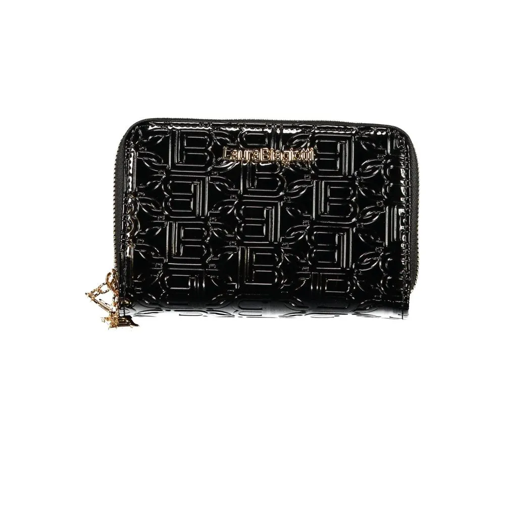 Laura Biagiotti Black Polyethylene Women Wallet sold by Siebentaschen