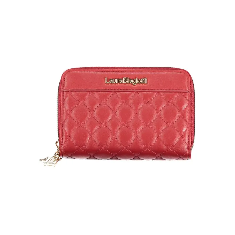 Laura Biagiotti Red Polyethylene Women Wallet sold by Siebentaschen
