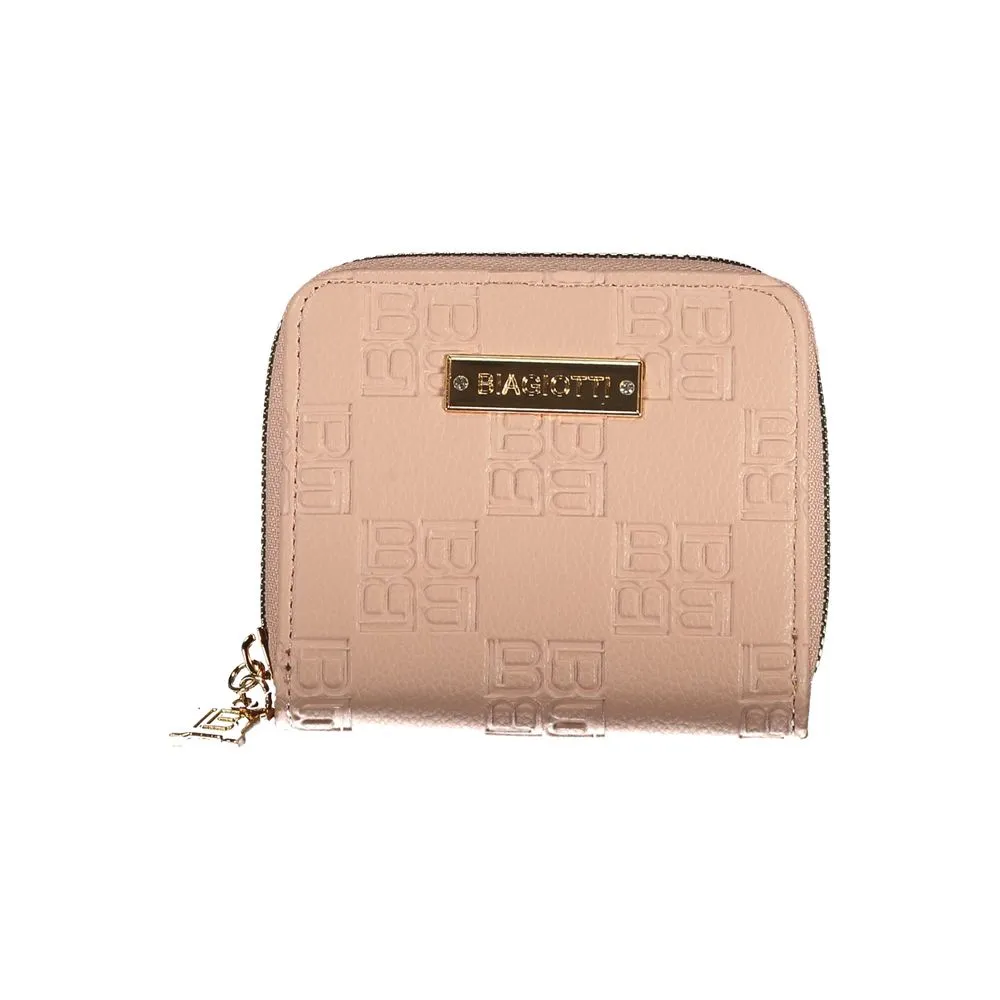 Laura Biagiotti Pink Polyethylene Women Wallet sold by Siebentaschen