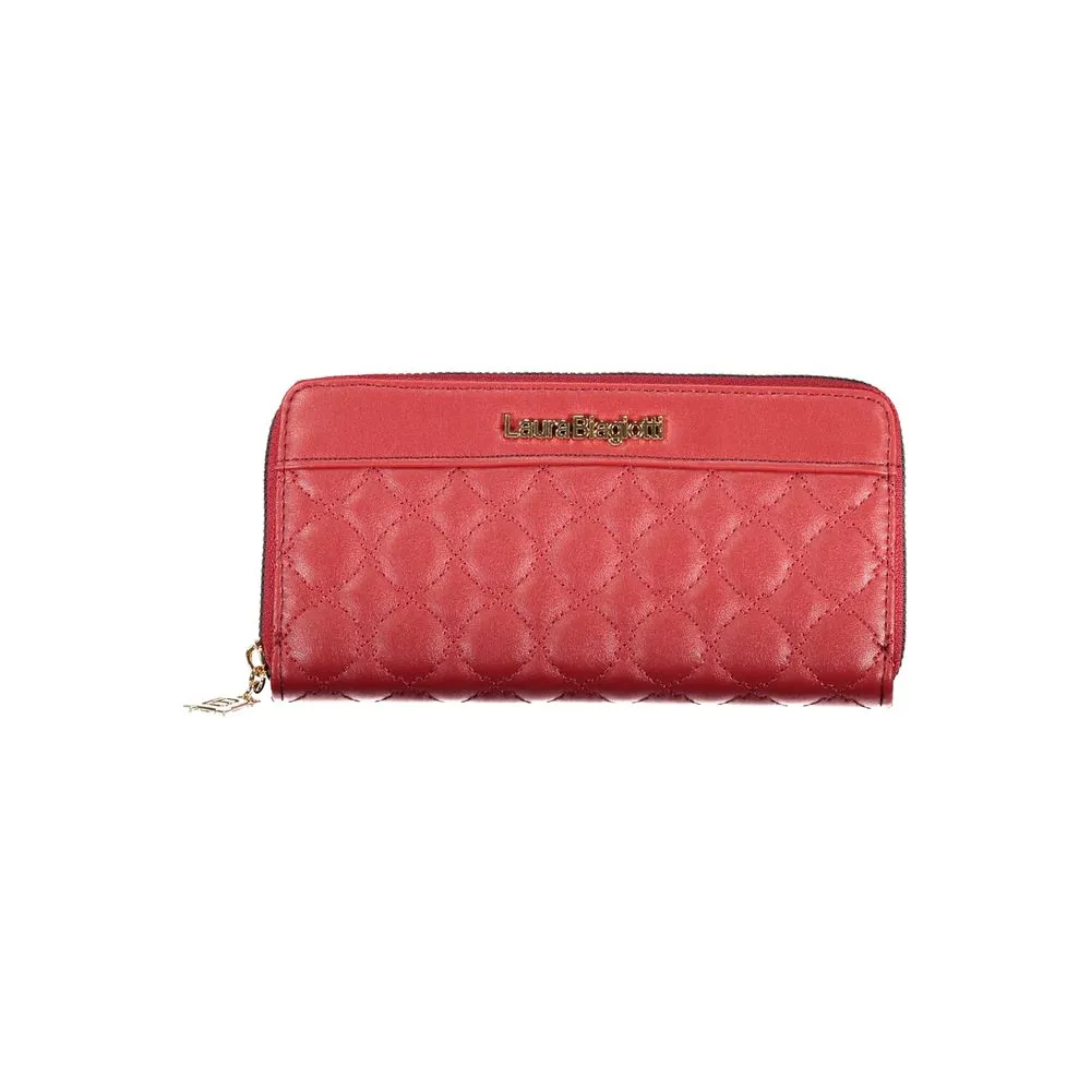 Laura Biagiotti Red Polyethylene Women Wallet sold by Siebentaschen