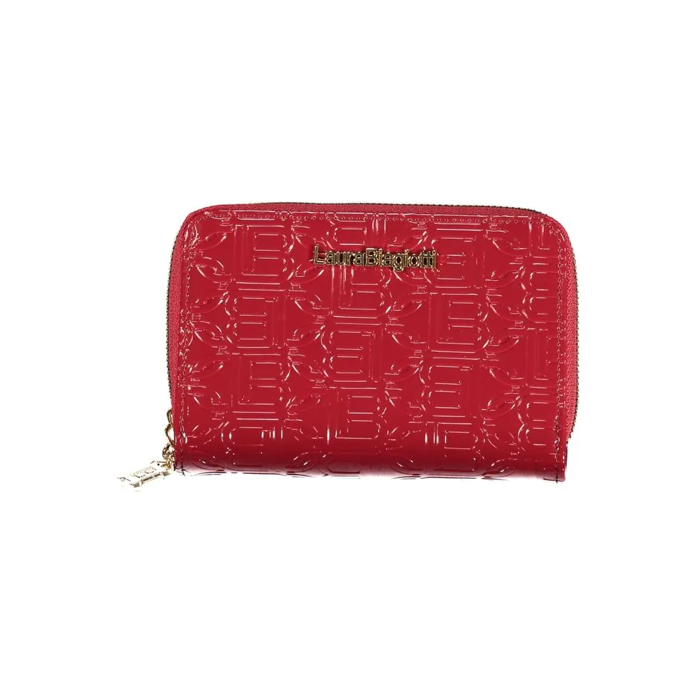 Laura Biagiotti Red Polyethylene Women Wallet sold by Siebentaschen