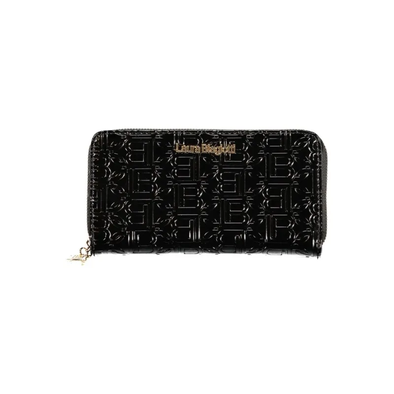 Laura Biagiotti Black Polyethylene Women Wallet sold by Siebentaschen
