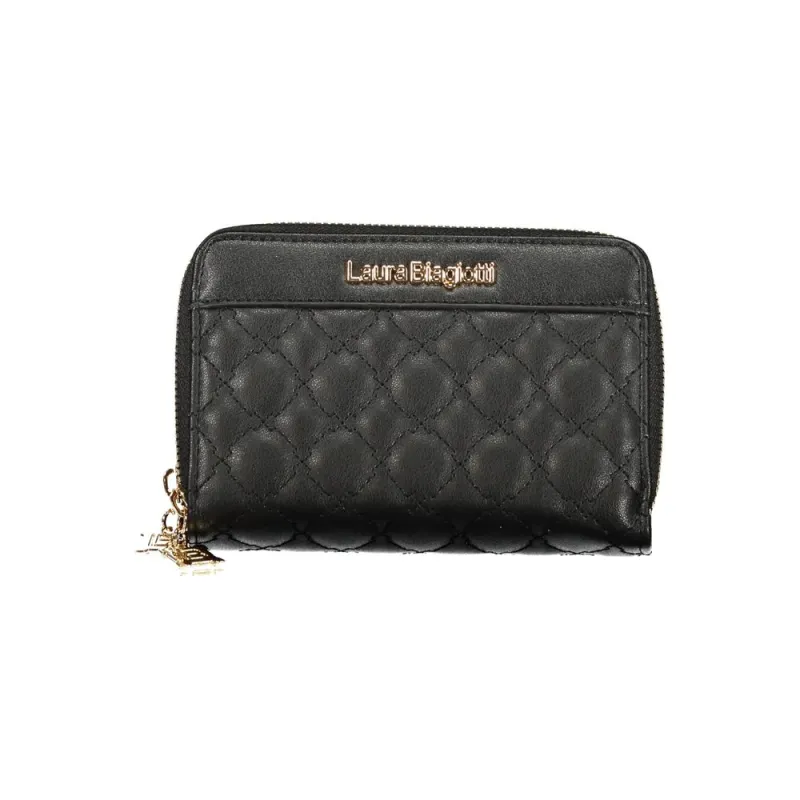 Laura Biagiotti Black Polyethylene Women Wallet sold by Siebentaschen