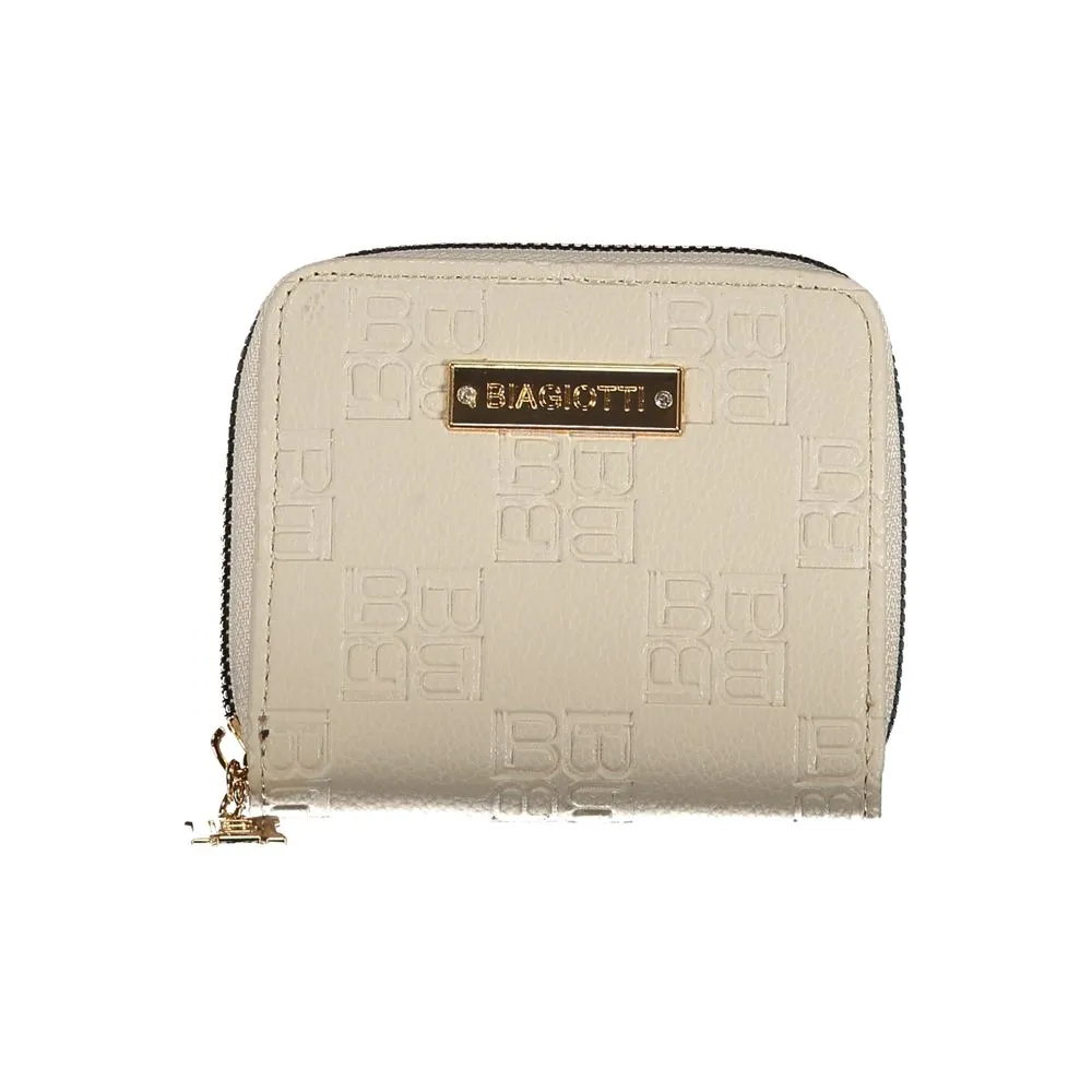 Laura Biagiotti Beige Polyethylene Women Wallet sold by Siebentaschen